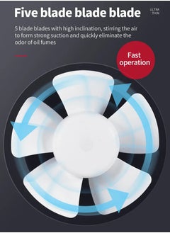 TEMPO Plastic wall-mounted exhaust fan for kitchens and bathrooms, size300x126x308 mm  - Image 5