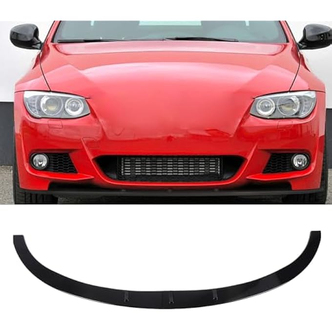 Oreilet Front Bumper Lip Splitter Protector Kit, 2 Pcs Car Bumper Spoiler Replacement for 3 Series E92 M Sport 2006 to 2013, Vehicle Grille Trim Car Body Kit Accessories - Image 3