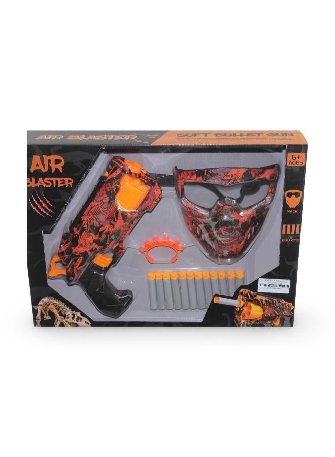 OKO Air Blaster Soft Bullet Toy Gun + Mask Set - Image 1