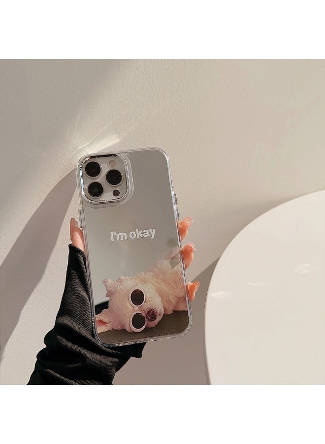 NIBEMINENT Electroplated Mirror Surface The Mischievous Dog Protective TPU Case Cover For iPhone 17 Pro Max - Image 1