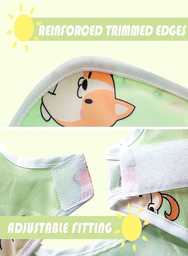 Little Dimsum Full Sleeved Feeding Bib 2 Pack,Baby & Toddler Waterproof Bib Apron,Food Protection Large Pocket Eating Smock 6-36 Months (Little Puppy/Little Cat) - Image 3