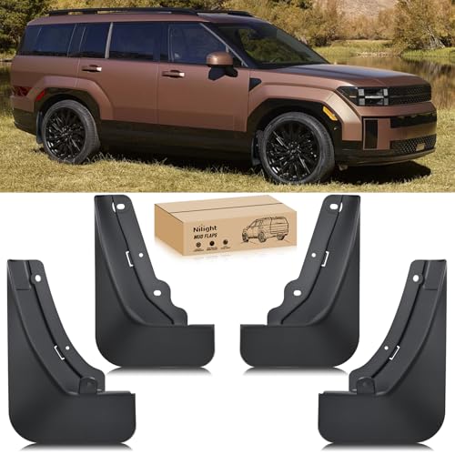 Nilight Mud Flaps for Hyundai Santa Fe 2024 2025 2026 No Drilling Precision Fit Exterior Accessories HeavyDuty Splash Guards Protection Front Rear Set - Image 1
