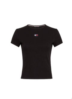 Women's Short Sleeves T-Shirt - Cotton, Black - pzsku/Z28AA19ADE0AF26B1F98BZ/45/_/1735542139/766f91c3-6e5f-4d78-8bf4-04190ff8b801