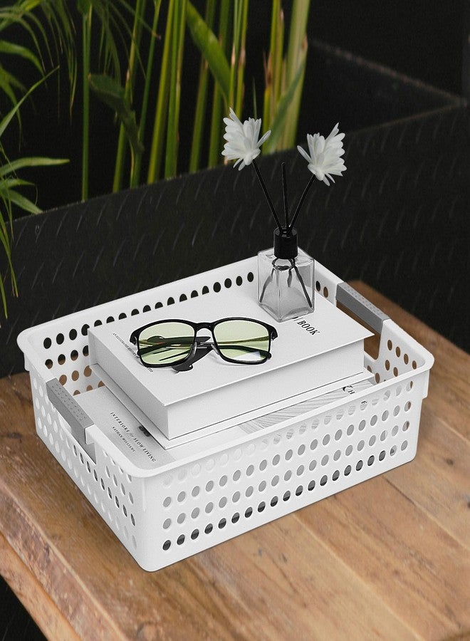 Soddeph A4 Paper Trays for Classroom with Grip Handles,Book Baskets for Library, Drawers, Office, Home,Desk,Turn in Trays Classroom Plastic Storage Baskets - Image 5