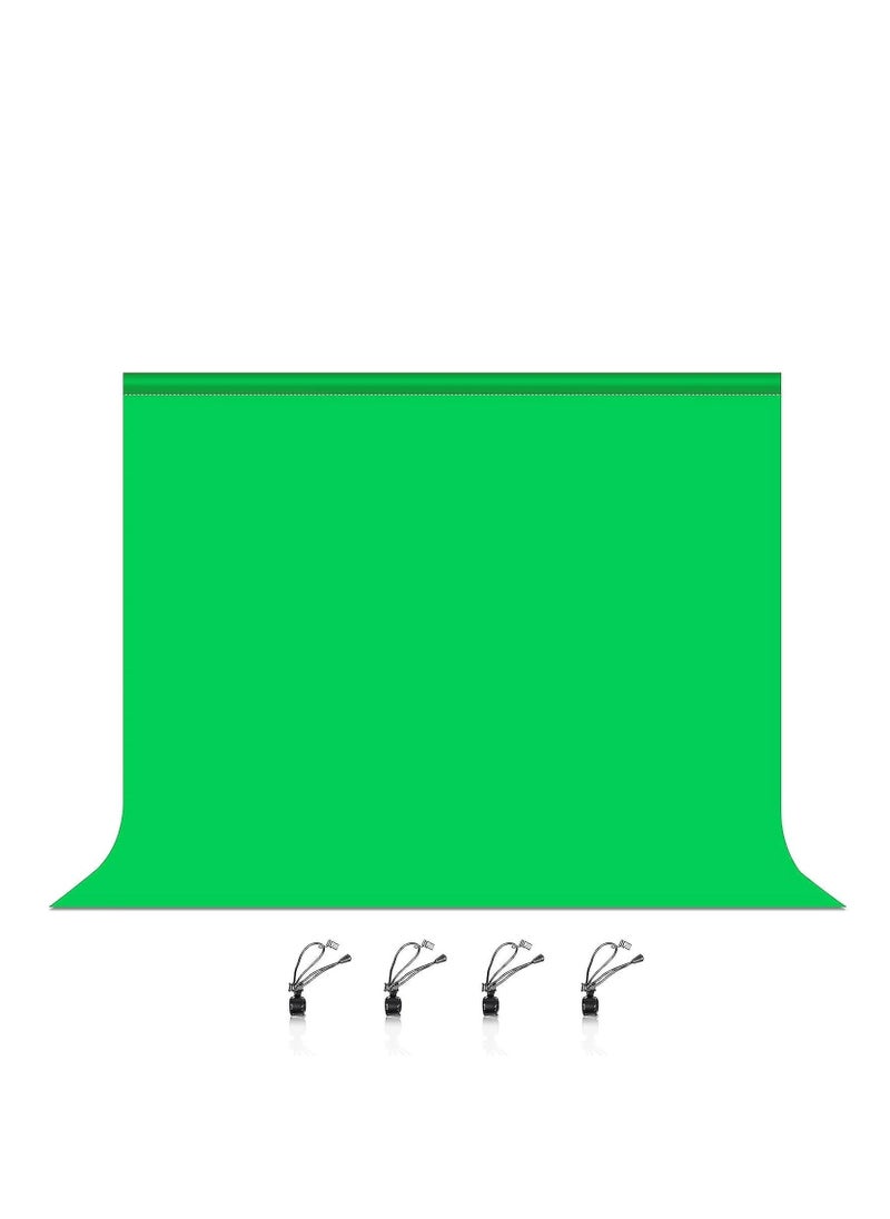 Xria Xria Green Screen 3X2m 10X6.5 Ft Solid Color Backdrop Photographic Background Washable Cloth For Photo Studio Video Chroma Key (Green)  - Image 1