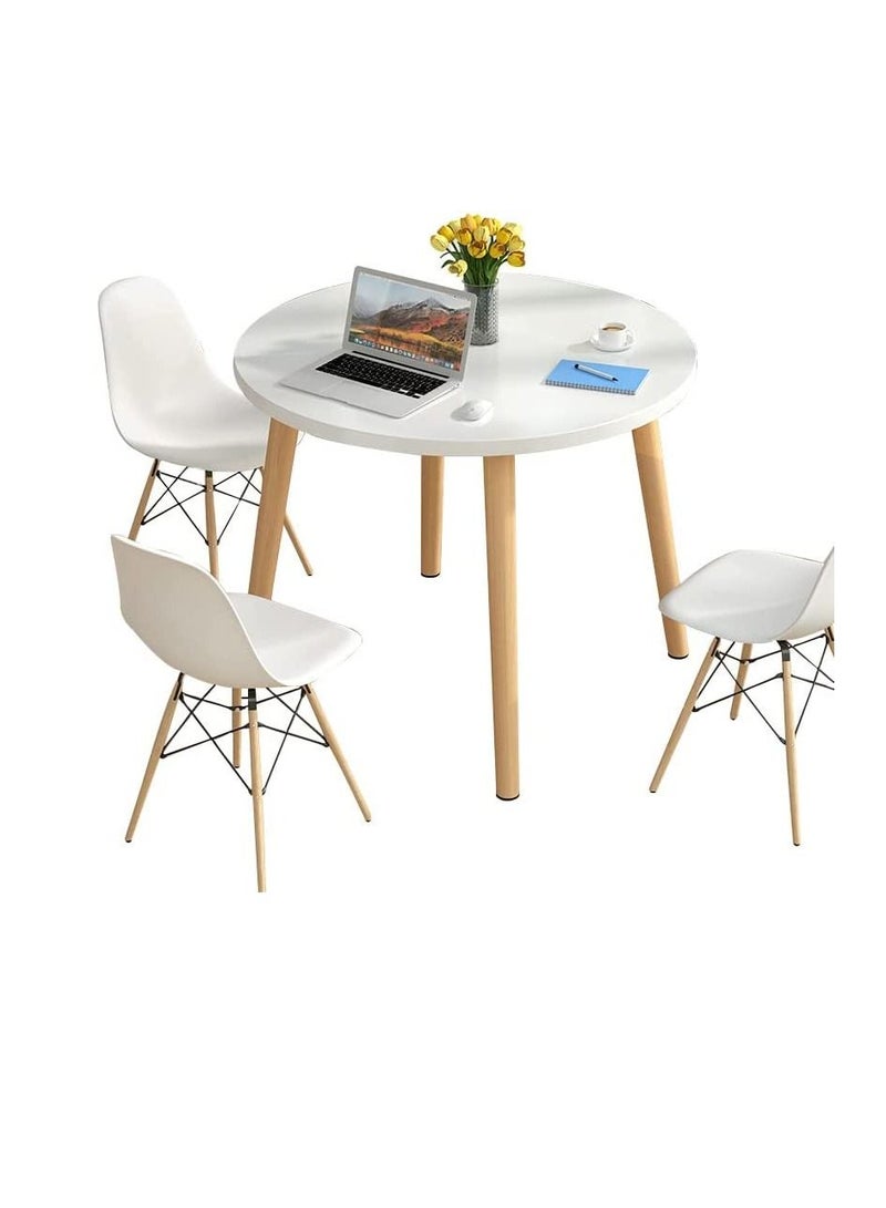 Generic Modern Dining Table，Wood Rectangle Table，Kitchen Table with Solid Wooden Legs(Square-100cm)  - Image 5