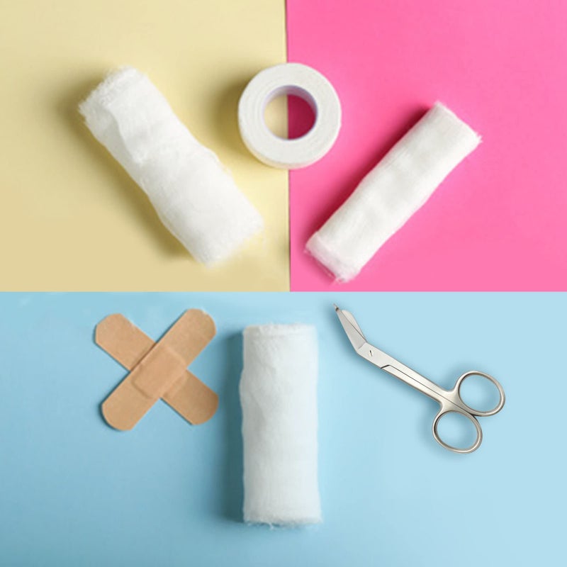 DEXSUR Diagnostics Kit - Percussion Taylor Reflex Hammer + C 128 & C 512 Tuning Forks + Bandage Scissors + Pupil Gauge Pen Light in Carrying Case - 6 Pieces Set - Silver - Image 4