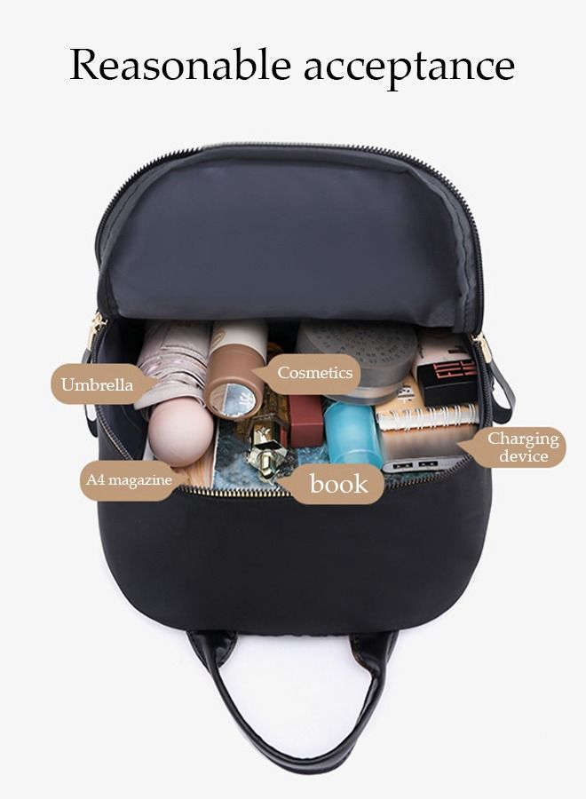 DUNISO Casual Travel Backpack For Women Large Capacity Waterproof School Backpack Wear Resisant Light Weight Double Shoulder Backpack For College Girls Students - Image 5