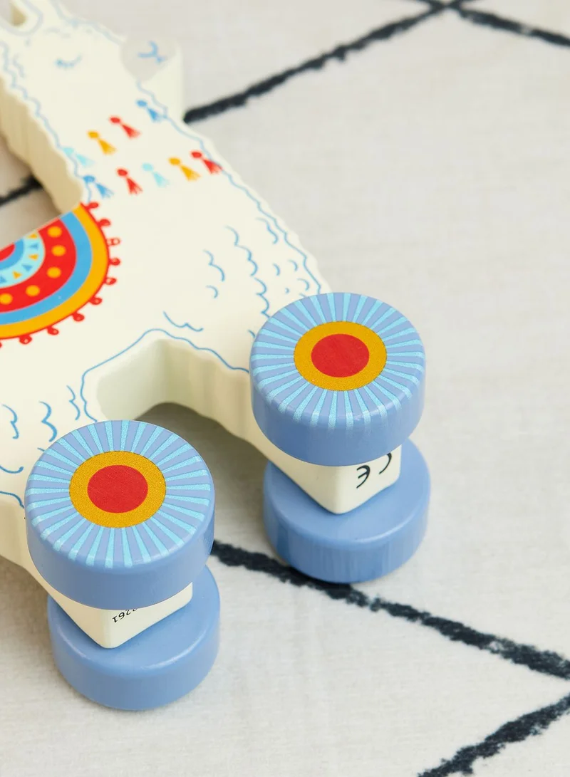 JoJo Maman Bebe Llama Push-Along Toy