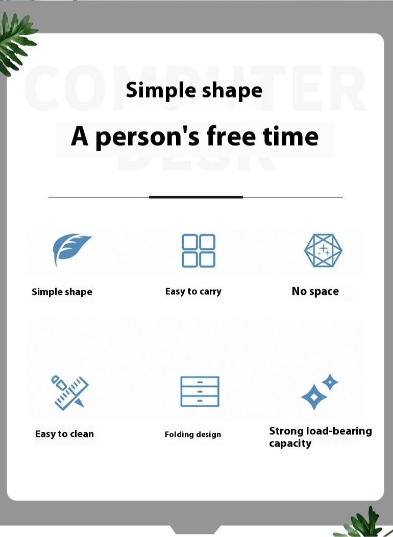 On the bed notebook computer desk, the lazy table multi-functional folding table, the student dormitory bed desk - Image 3