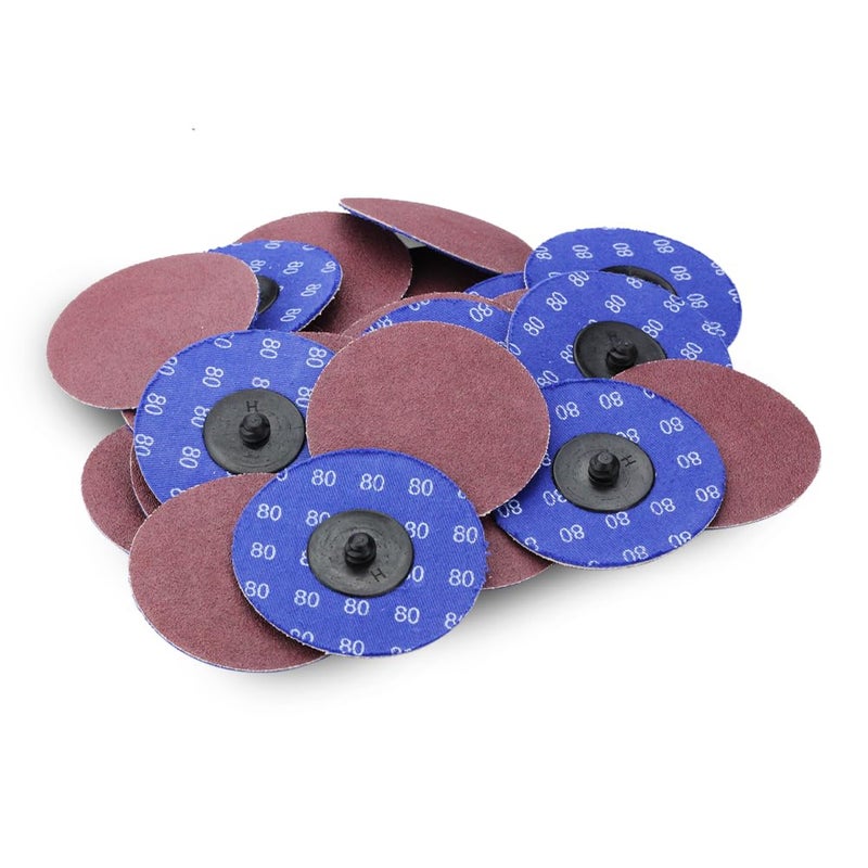 BHA Aluminum Oxide Quick Change Sanding Discs 3", 80 Grit - 25 Pack - Image 1