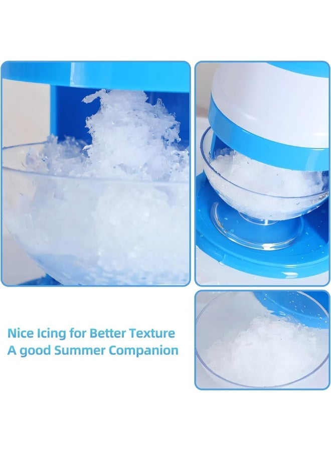 DubaiGallery Manual Hand-Crank Ice Shaver – Home Ice Crusher for Frozen Drinks, Cocktails, Snow Cones, and Desserts, Durable Plastic Design with Stainless Steel Blades - Image 4