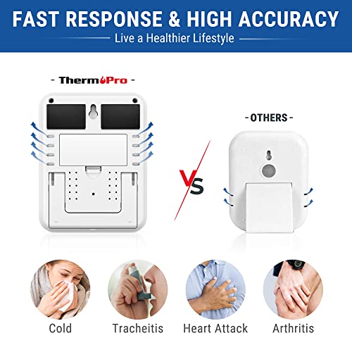 ThermoPro TP55 Digital Indoor Hygrometer Thermometer, 4-Inch Temperature / Humidity Monitor with Touchscreen and Backlit, Indoor Room Thermometer / Humidity Meter for House Home Greenhouse - Image 5