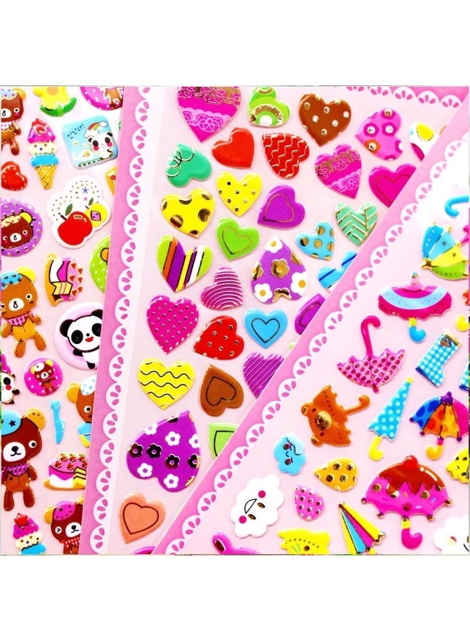 ECVV 24 Pieces 3D Dress-Up Sticker Mat Playset - Reusable Foam Princess Stickers for Girls' Crafty Fun - Image 5