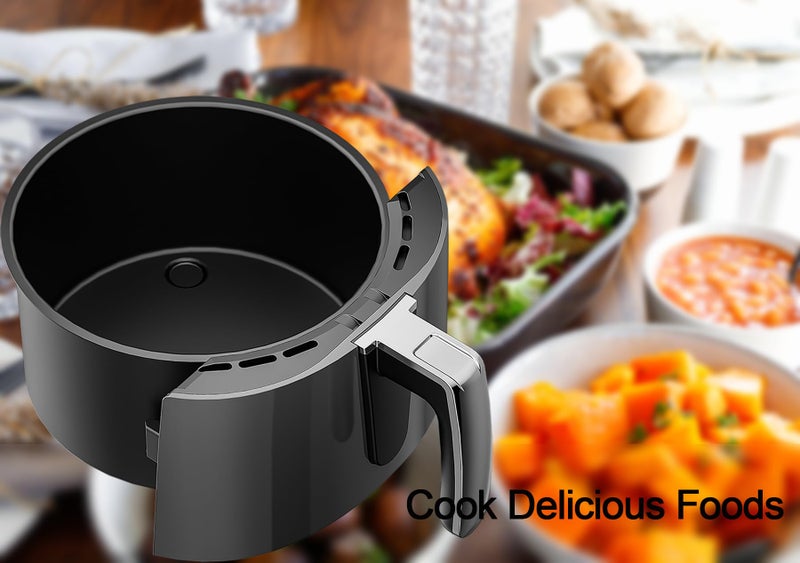 Croask Air Fryer Basket and Crisper Plate for Ninja AF101,Accessories for Ninja AF100 Air Fryer,4QT Replacement Basket,Non-Stick Replacement Parts - Image 3