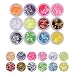 YesLady Nail Art Glitter Mylar Slices Irregular Sequins Glass Pieces Foil flakes Decoration 12 Colors - Image 2