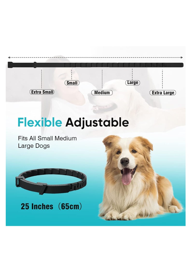 Furtey Calming Collar for Dogs 4 Packs Anxiety Relief Dog Pheromone Collar 60 Days Sustained Release Pheromone Separation Anxiety Stress 25 Inches Size Flexible Adjustable Fits All Small Medium Large Dog - Image 3