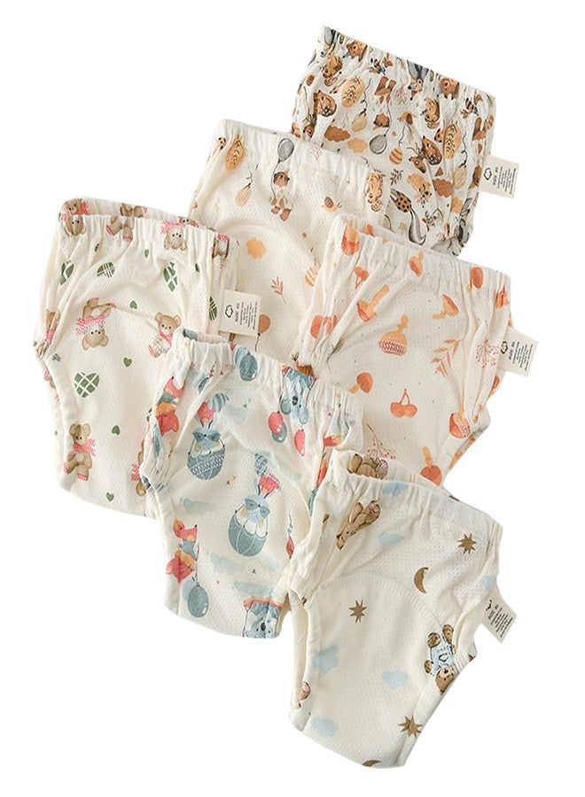 Orinery Unisex Training Underwear Cotton Toddler Boys Underpants Potty Training Panties Waterproof Girls Pee Panties 6-Pack (TQ035-A, 3-4T) - Image 3