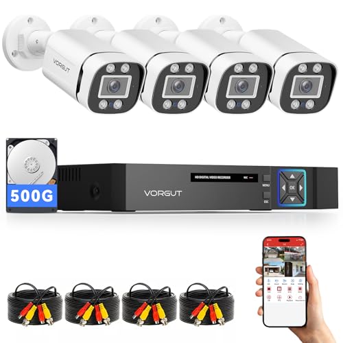 فورغوت Vorgut Wired Security Camera System 500GB