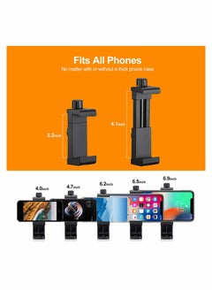 Y&D Phone Tripod Mount Adapter, Universal Cell Holder, Fits Any Smartphone, 1/4" Standard Screw, Rotating Vertical and Horizontal, Compatible with Selfie Stick, Monopod  - Image 3