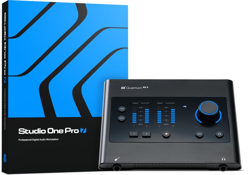 PreSonus Quantum ES 2 2 x 2, 24-bit / 192 kHz USB-C Audio Interface With professional recording software Fender Studio Pro license Included - Image 1
