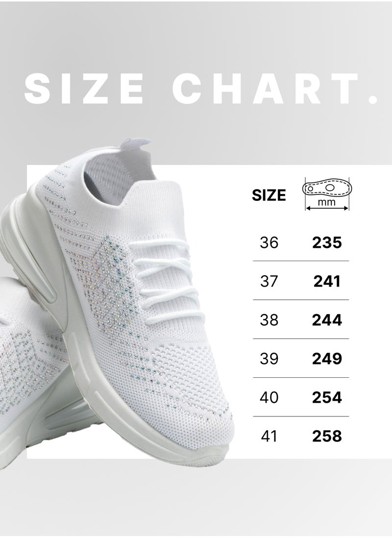 Women's Casual Sneakers Slip On with Adjustable Elastic Laces No Tie - Comfortable Non-Slip Gym Low Shoes for Walking, Tennis - Lightweight Breathable Training & Sports Shoes - pzsku/Z28AB1FB00FC38DC5F737Z/45/_/1723988814/53457ec8-349d-4b1d-9db7-fd6a21932d24