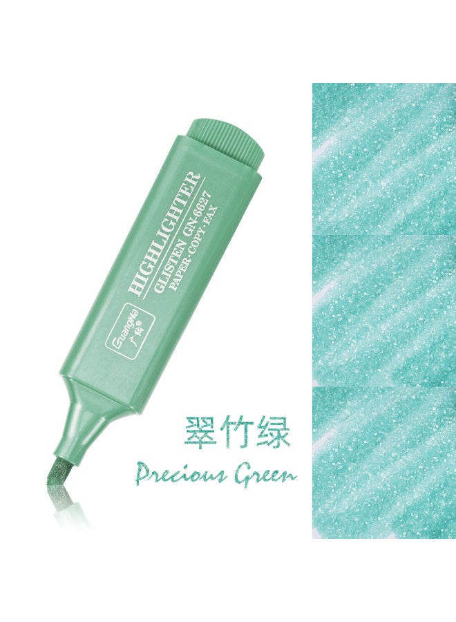 GuangNa Morandi Metal Color Xinghe Fine Flash Highlighter Hand Account Student Hand Account Color Marker - Image 1