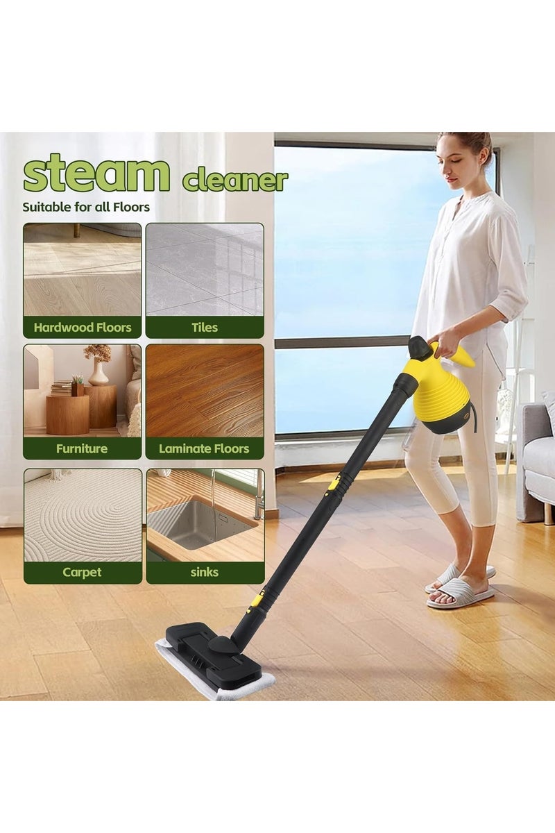 Denx High Pressure Steam Cleaner, Compact Portable Steam Cleaner for Home Kitchen, Multi-Functional High Temperature Compact Steam Cleaning Machine with 9pcs Accessories for Kitchen, Car, Window - Image 2