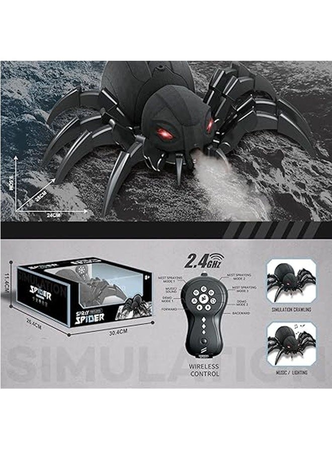 general RC Spider Toys, Robot Spiders, RC Spray Spider Toys - Animal Vehicles Prank Toys Horror Electric Electronic Simulation Fake Birthday Gifts Kids Toys Gifts - Image 4