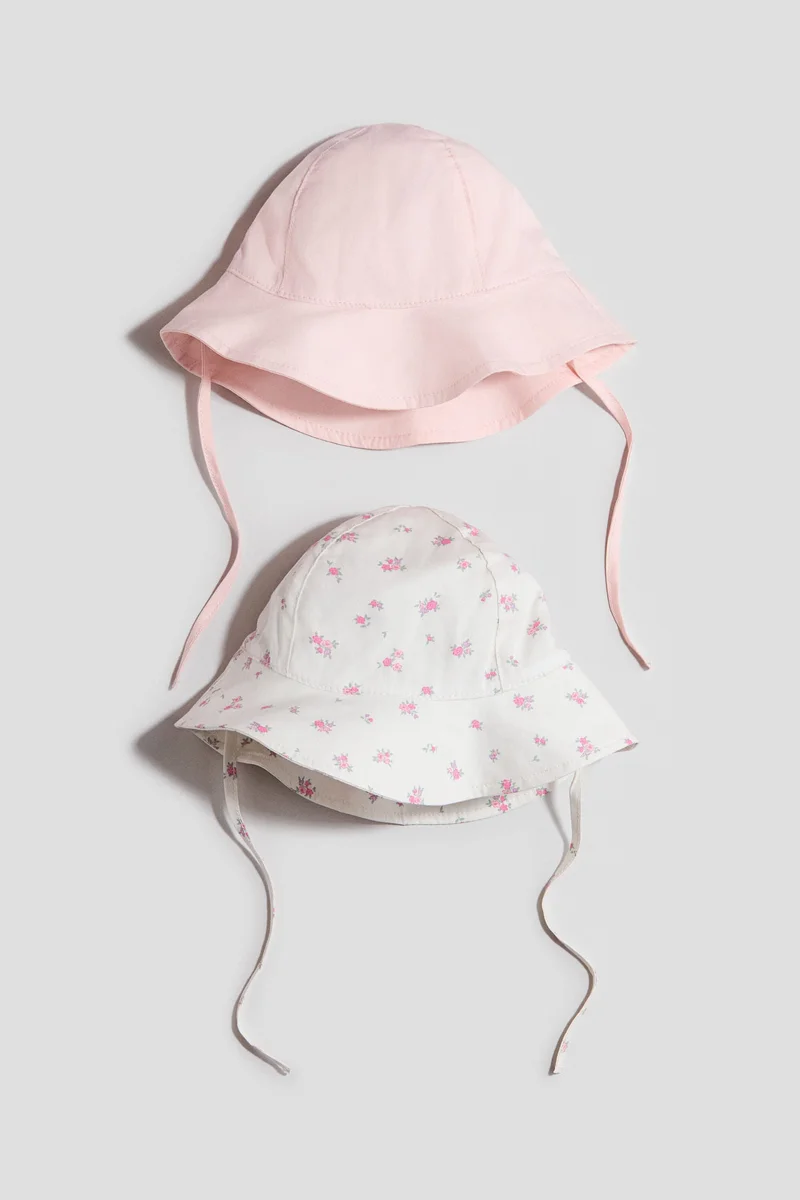 H&M 2-pack cotton sun hats