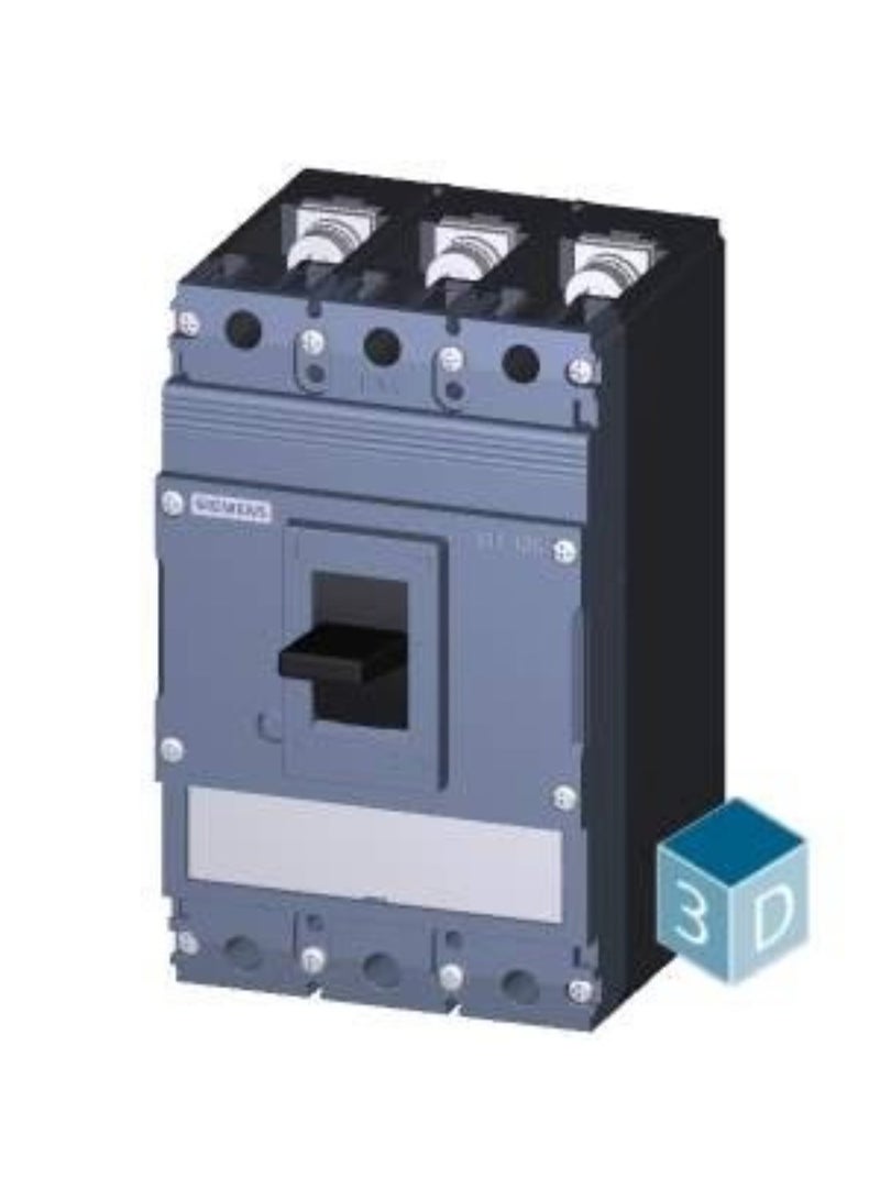 Siemens 3VJ1 Molded Case Circuit Breaker (MCCB), 40A, 3-Pole, 36kA, Fixed Thermal Magnetic Protection  - (Model-3VJ1104-5DA32-0AA0) - Image 3
