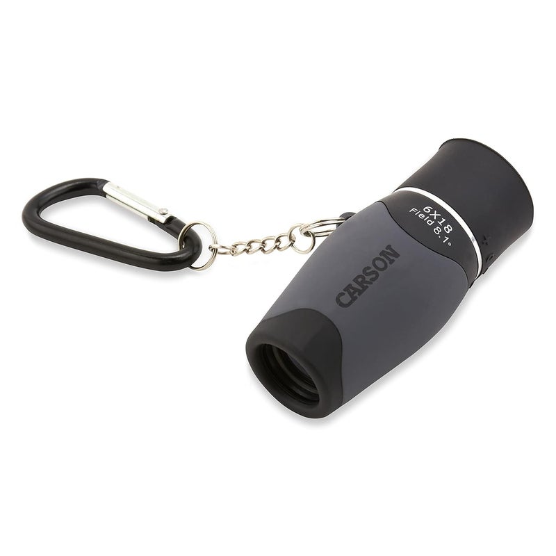 Carson MiniMight 6x18mm Pocket Monocular with Carabiner Clip (MM-618) - Image 2