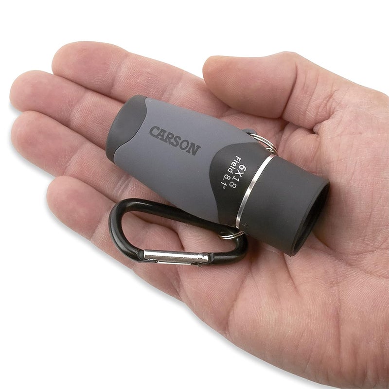 Carson MiniMight 6x18mm Pocket Monocular with Carabiner Clip (MM-618) - Image 5