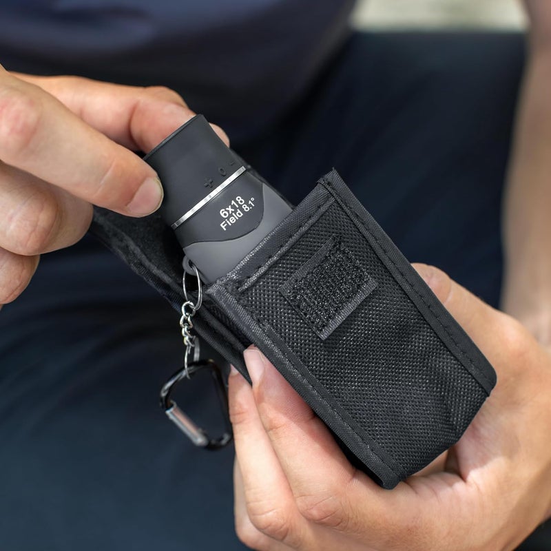 Carson MiniMight 6x18mm Pocket Monocular with Carabiner Clip (MM-618) - Image 3