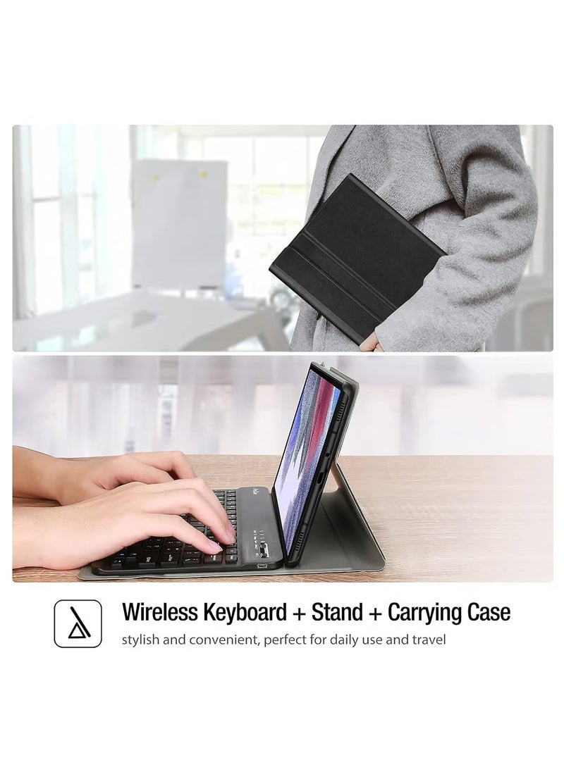 Lightweight Smart Cover with Magnetically Detachable Wireless Keyboard for iPad 2022 10th Gen 10.9 inch – Slim & Protective Case, Black, Auto Sleep/Wake Function, Adjustable Stand, Bluetooth Connectivity