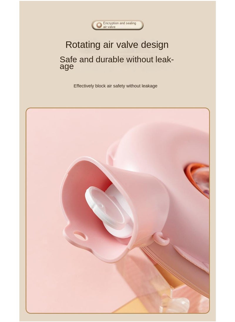 Y&D Doughnut Warm Water Bag Mini Portable Hot Hand Bag Waterflooding PVC Bag 600ml  - Image 4
