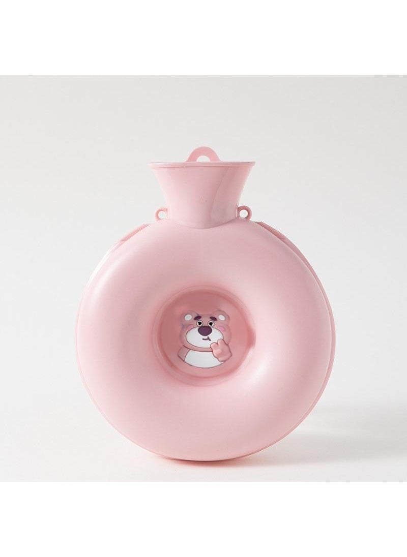 Y&D Doughnut Warm Water Bag Mini Portable Hot Hand Bag Waterflooding PVC Bag 600ml  - Image 1