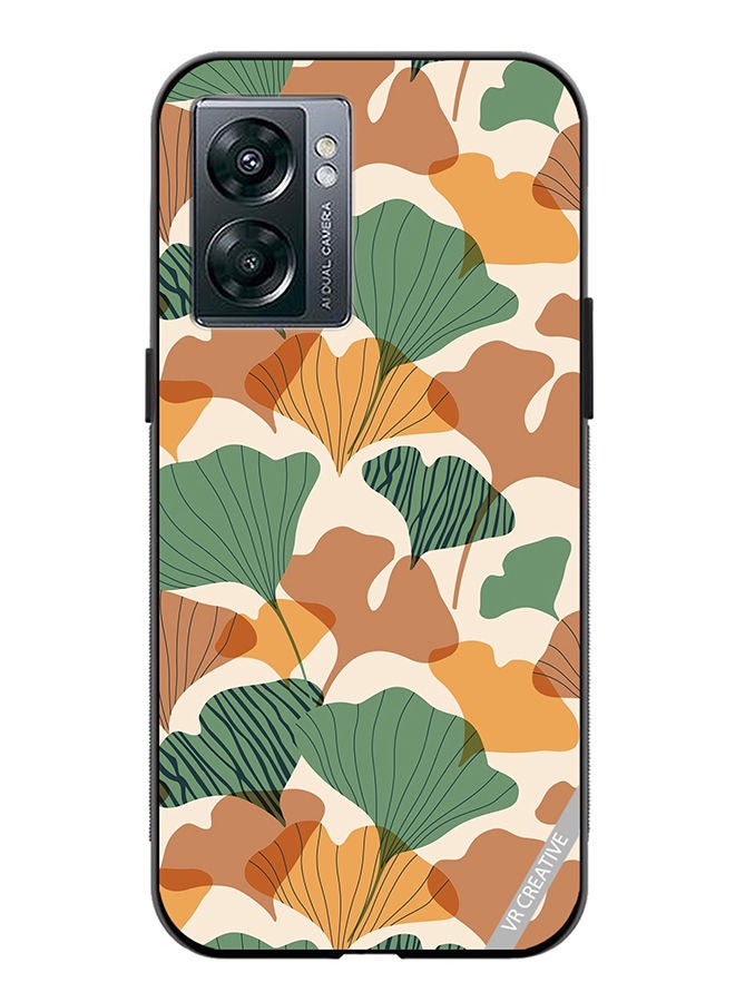 VR CREATIVE Protective Case Cover For OnePlus Nord N300 Autumn Gingko Leaves Silhouettes Design Multicolour - Image 1