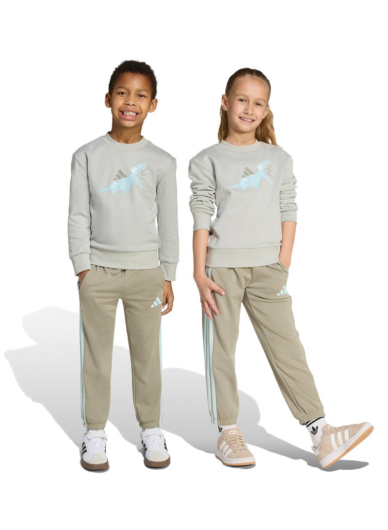 Adidas Kids Seasonal Essential Adiraptor Fleece Jogger Set - Image 4