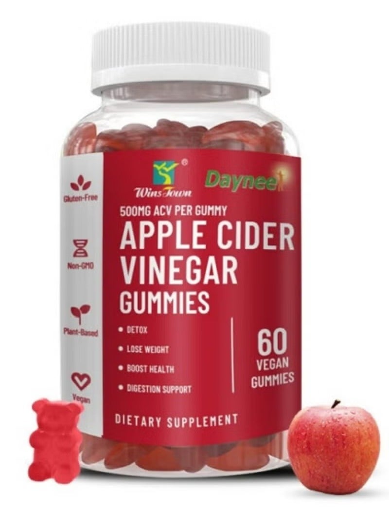 ديني علكات خل التفاح - خالية من السكر للتخلص من السموم وصحة الجهاز الهضمي - Image 1