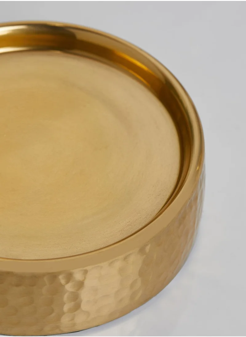 Premier Allegra Hammered Gold Soap Dish