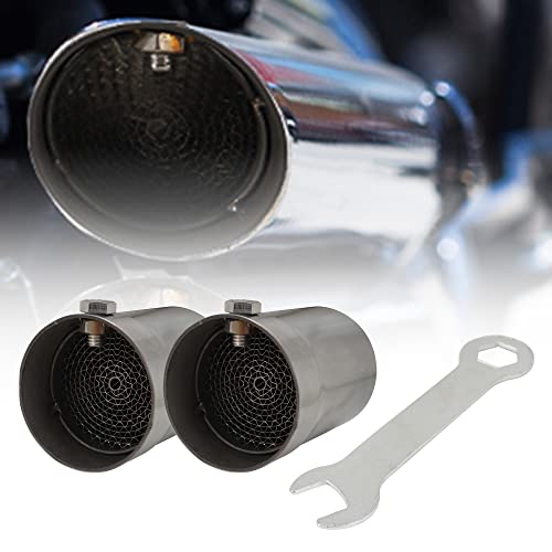 CHANGCHENG 2 Pcs Exhaust Baffle Silencer DB Killer Muffler Fit for inch Motorcycle Pipe-C - Image 1
