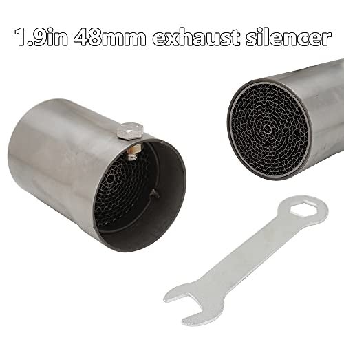 CHANGCHENG 2 Pcs Exhaust Baffle Silencer DB Killer Muffler Fit for inch Motorcycle Pipe-C - Image 5