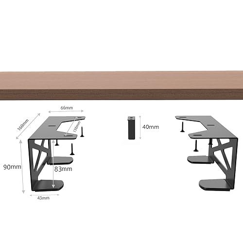 Monzlteck Universal Under Desk Metal Storage Mount for Xbox Series S/X, PS4 Slim/Pro, Compatible with CPU, UPS, Small Form Factor Desktop Tower, Mini PCs, 3.2IN Height Limit – Includes Paper Template - Image 5