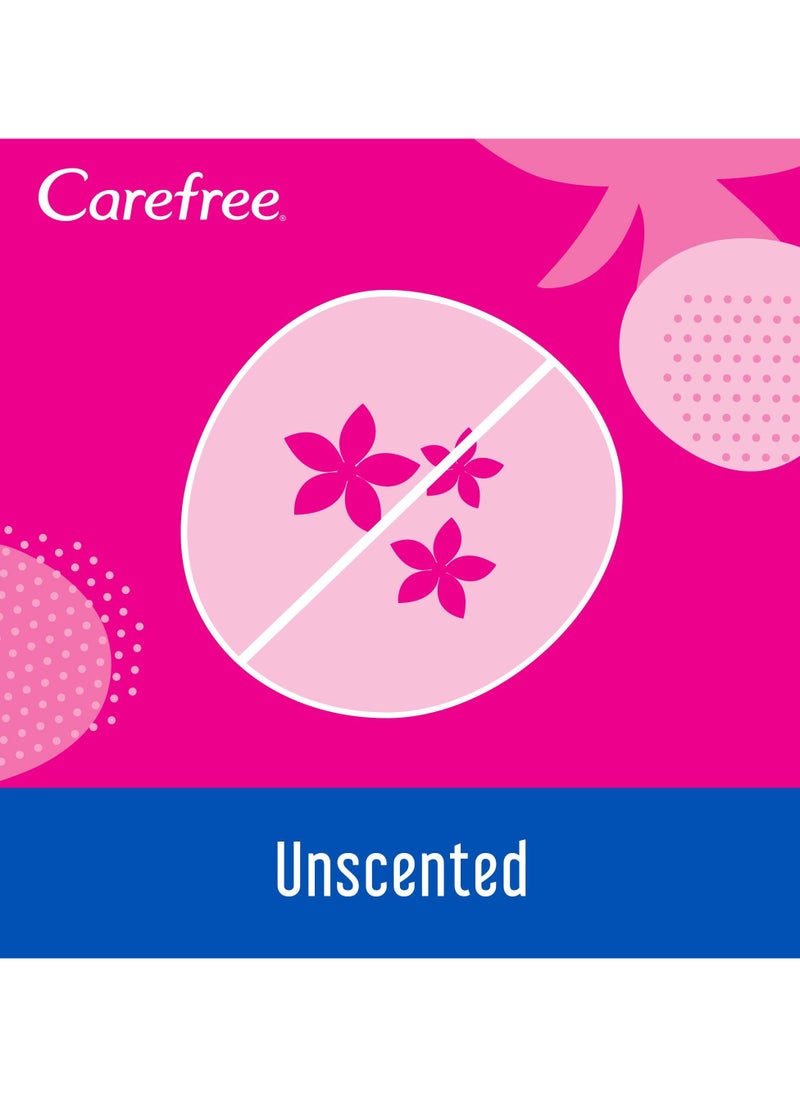 Carefree Breathable With Cotton Extract Individually Wrapped Fresh Scent Cotton Comfort Panty Liner 56 Pack  - Image 2