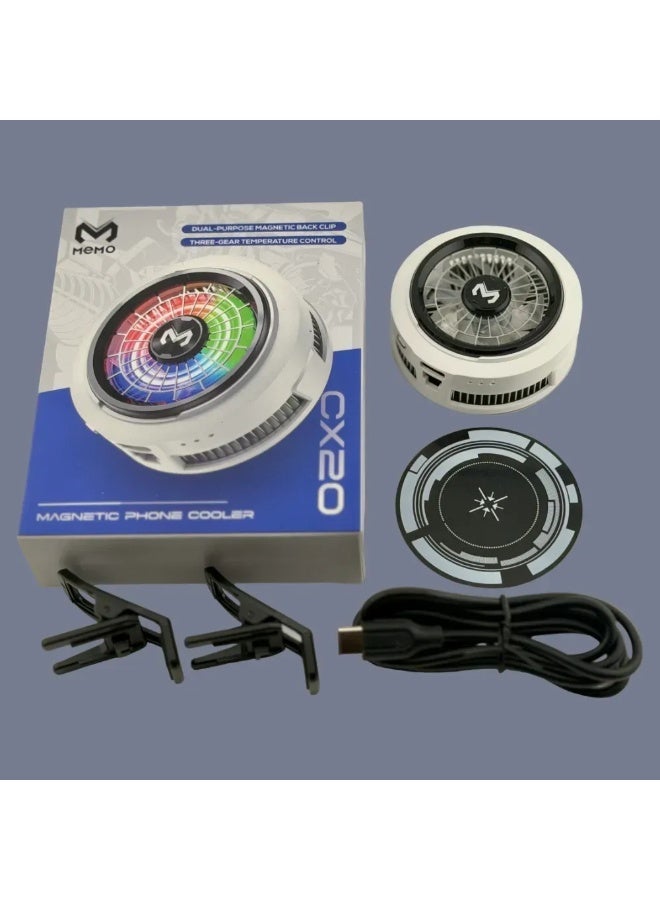 Memo CX20 Magnetic Phone Cooler for Gaming - Semiconductor Cooling, Dual Mount, Quiet Operation - Image 4
