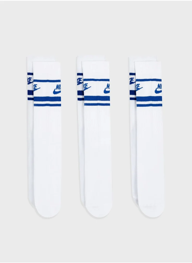 Nike 3 Pack Everyday Essential Crew Socks