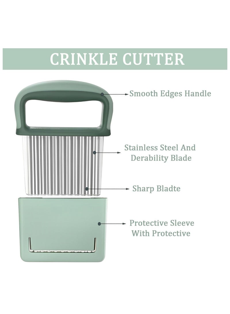 Loquat Multifunctional Stainless Steel Crinkle Cutter - Wavy Chopper for Fruits  French Fries - Image 3