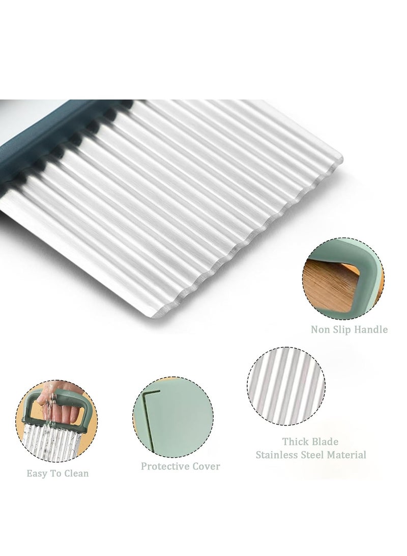 Loquat Multifunctional Stainless Steel Crinkle Cutter - Wavy Chopper for Fruits  French Fries - Image 4