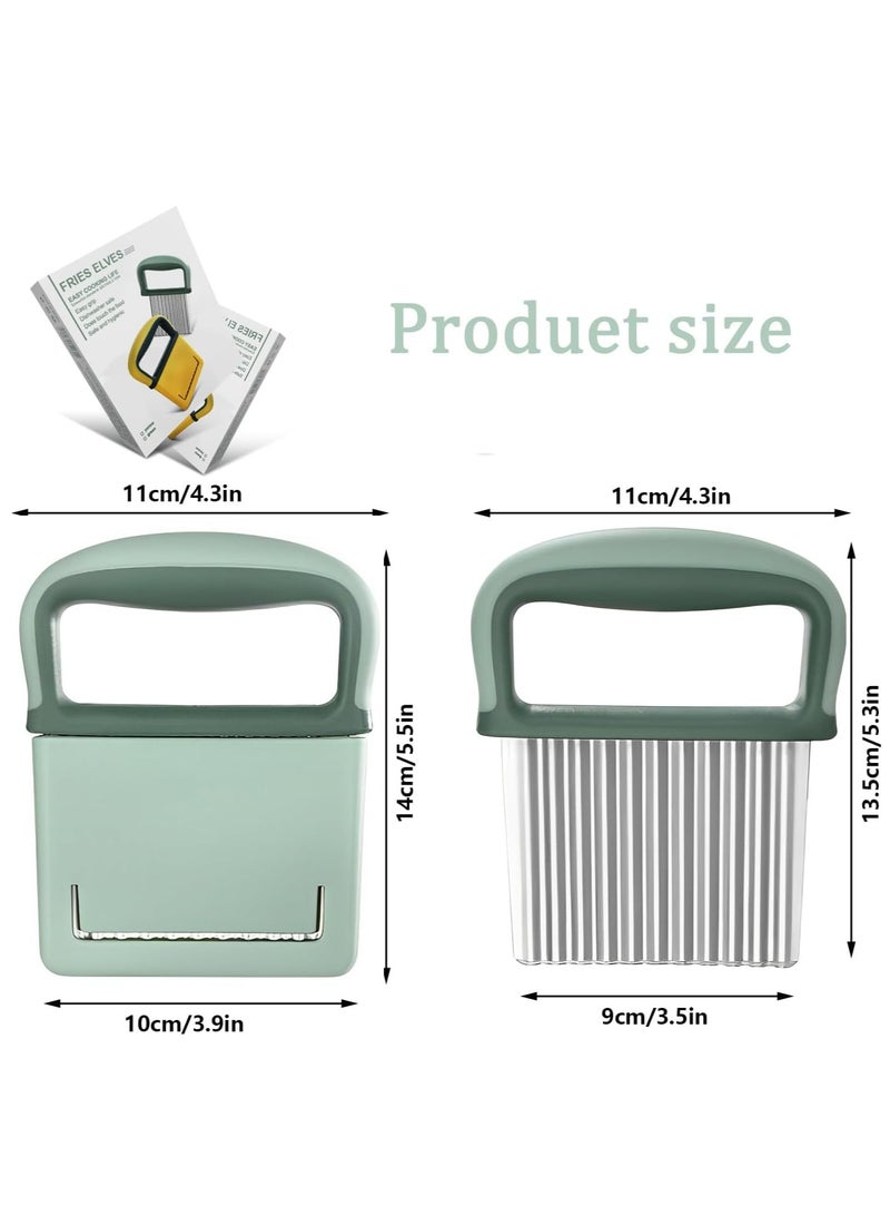 Loquat Multifunctional Stainless Steel Crinkle Cutter - Wavy Chopper for Fruits  French Fries - Image 2